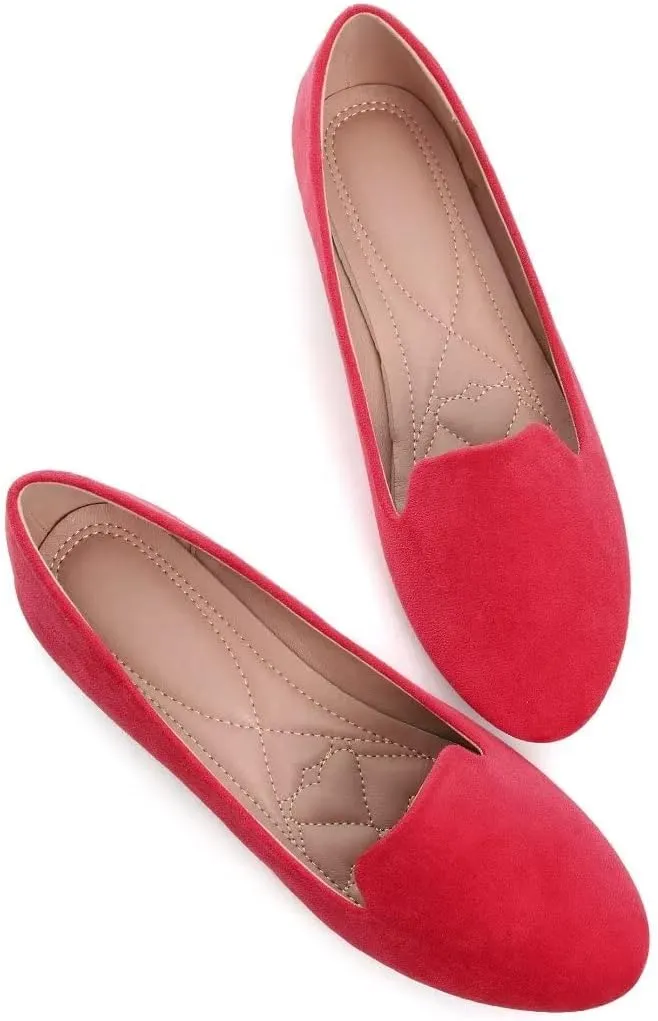 Stunner Women's Flats Classic Candy Colored Cute Slip On Ballet Shoes Soft Solid Dress Flat Shoes