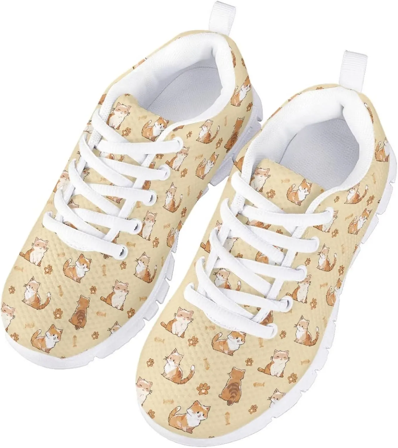 Tennis Shoes for Girls Sneakers Flat Walking Breathable Casual Gym Shoes