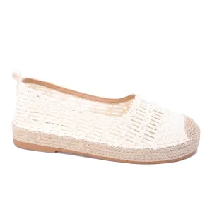 Terra Weave Artisan Espadrille - White