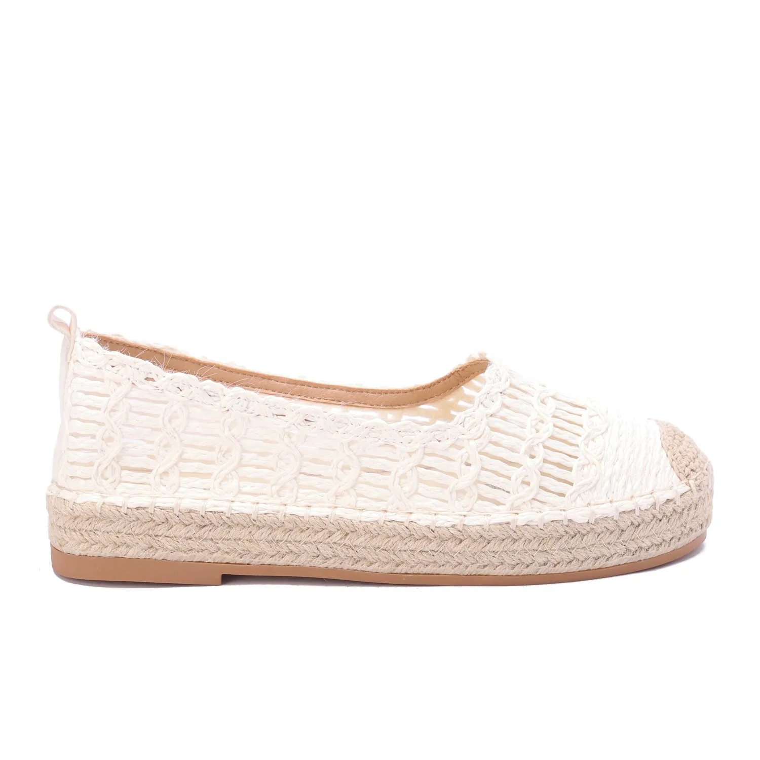 Terra Weave Artisan Espadrille - White
