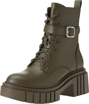 The Drop Women's Koi Lace Up Platform Combat Boots