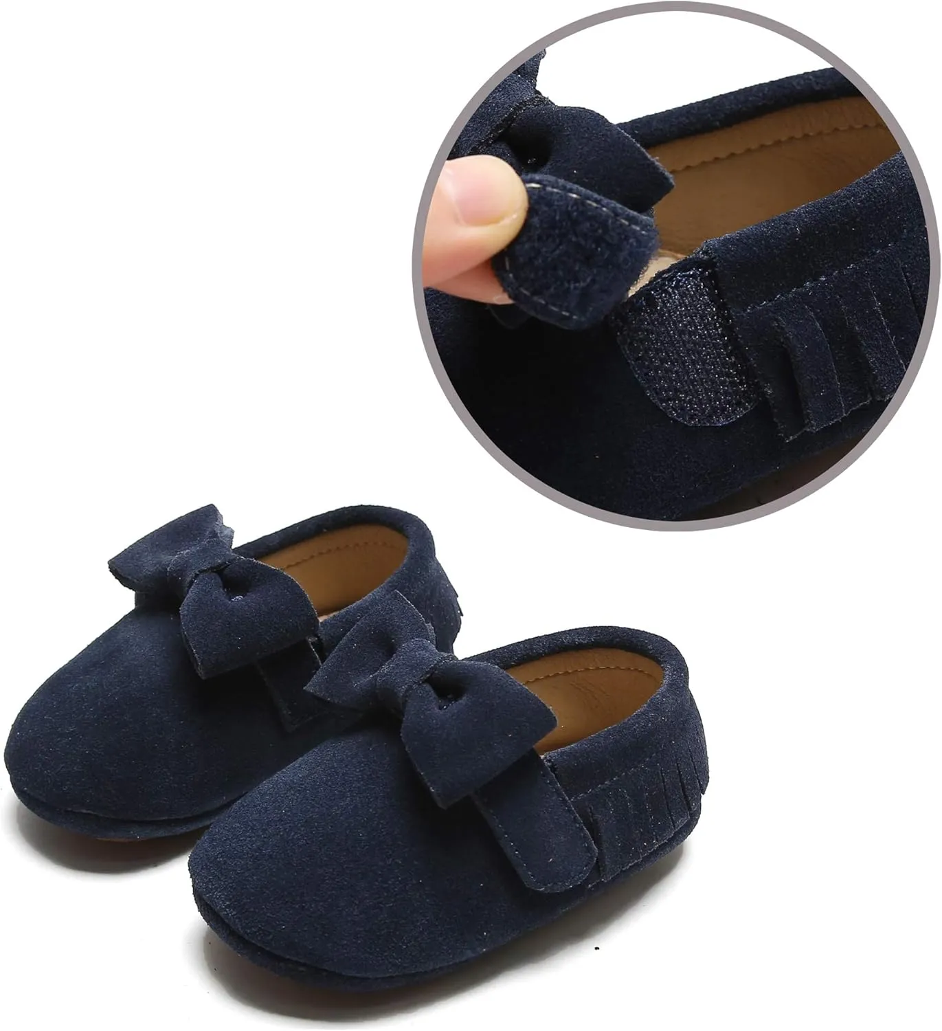 THEE BRON Infant Toddler Baby Soft Sole Leather Shoes for Girls Boys Walking Sneakers
