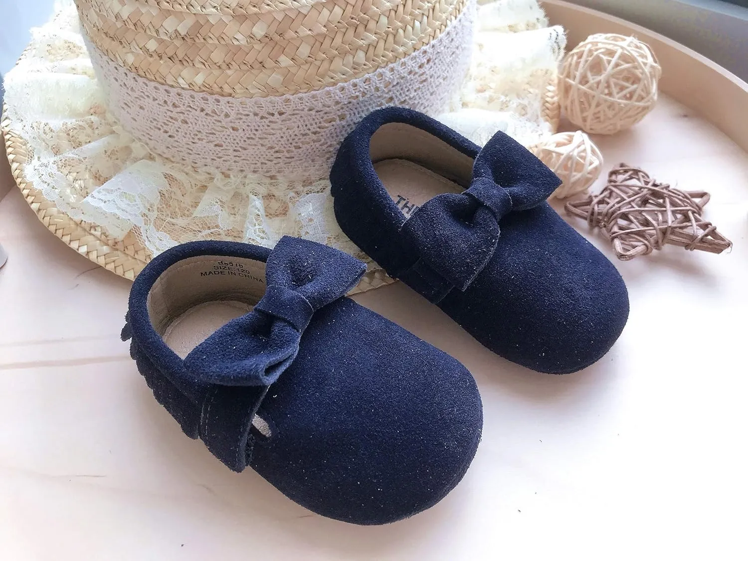 THEE BRON Infant Toddler Baby Soft Sole Leather Shoes for Girls Boys Walking Sneakers