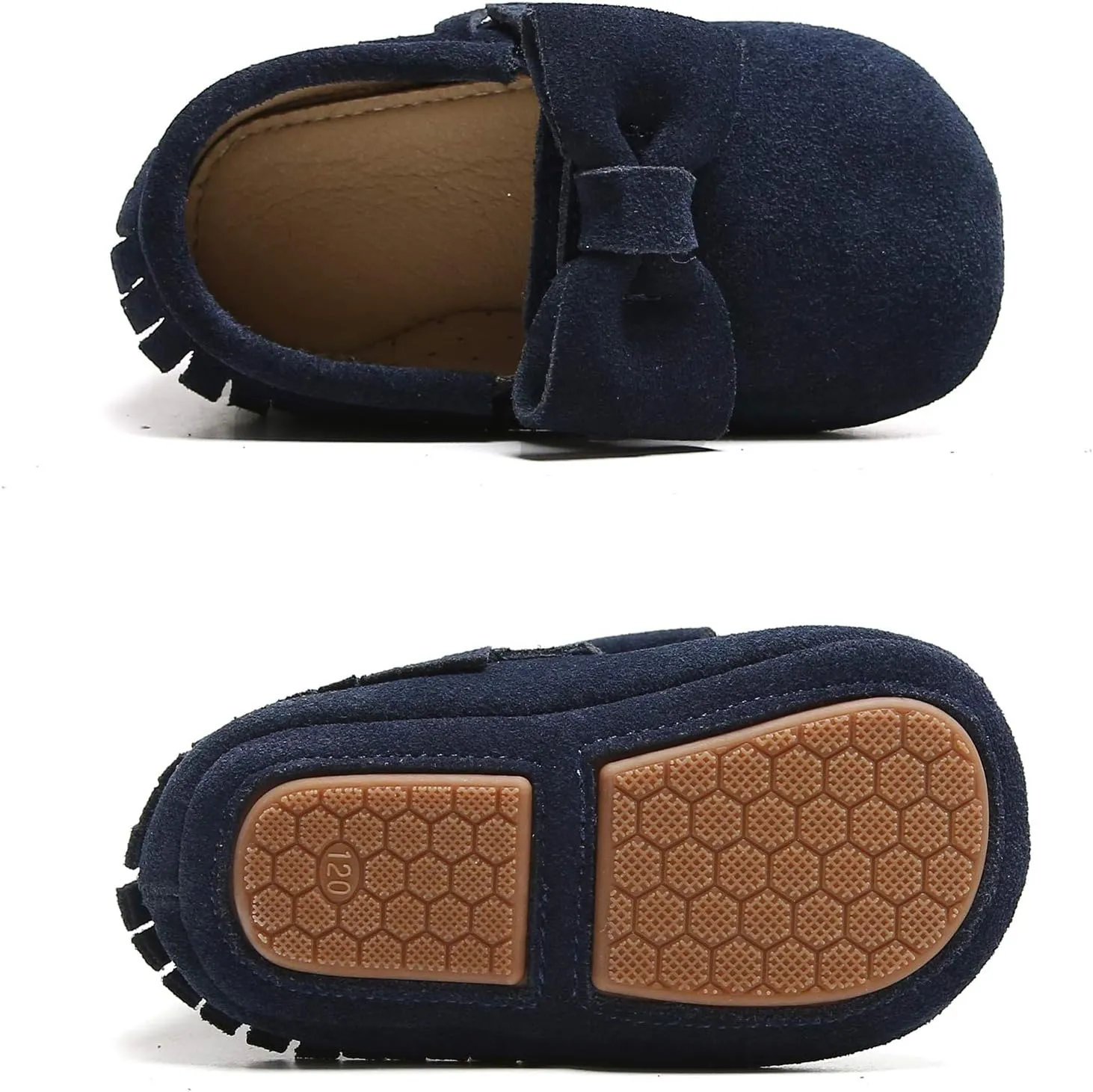 THEE BRON Infant Toddler Baby Soft Sole Leather Shoes for Girls Boys Walking Sneakers