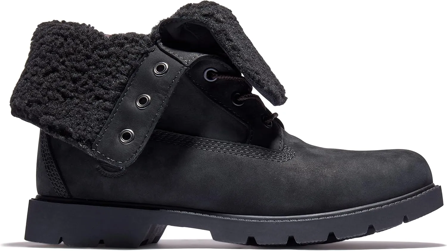 Timberland Womens Linden Woods Fold-Down Leather Casual Combat & Lace-Up Boots