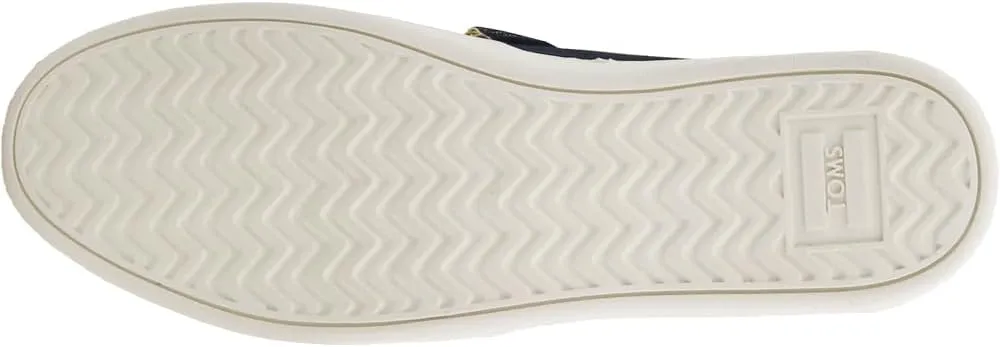 TOMS Womens Alpargata Cupsole Embroidery Slip On Sneakers Shoes Casual - Blue