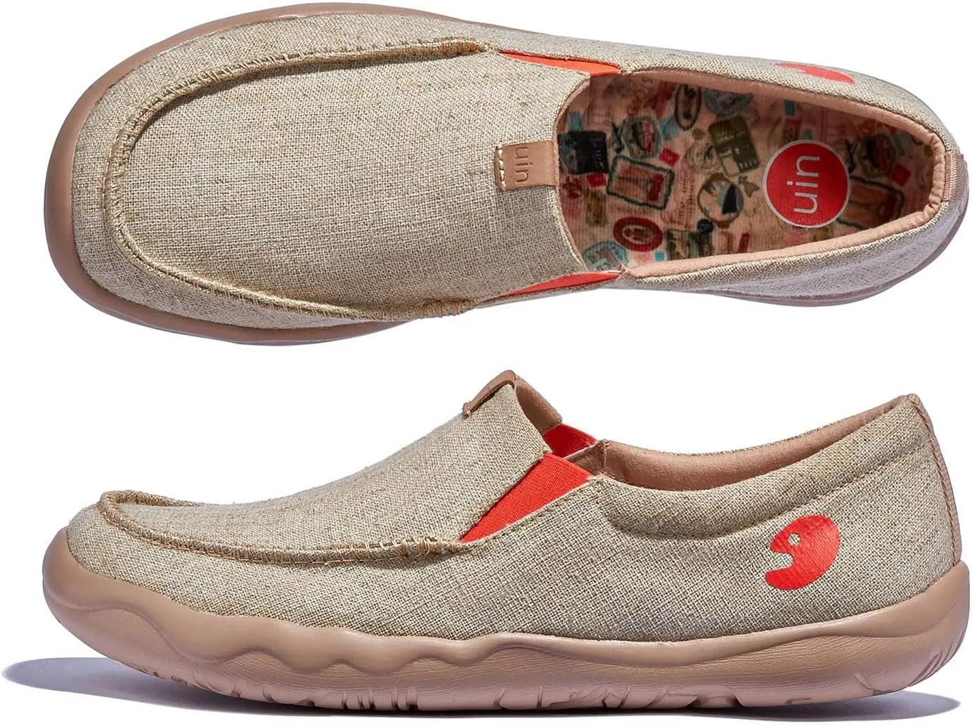 UIN Men's Art Travel Shoes Slip On Casual Painted Loafers Lightweight Comfort Fashion Sneaker Nerja