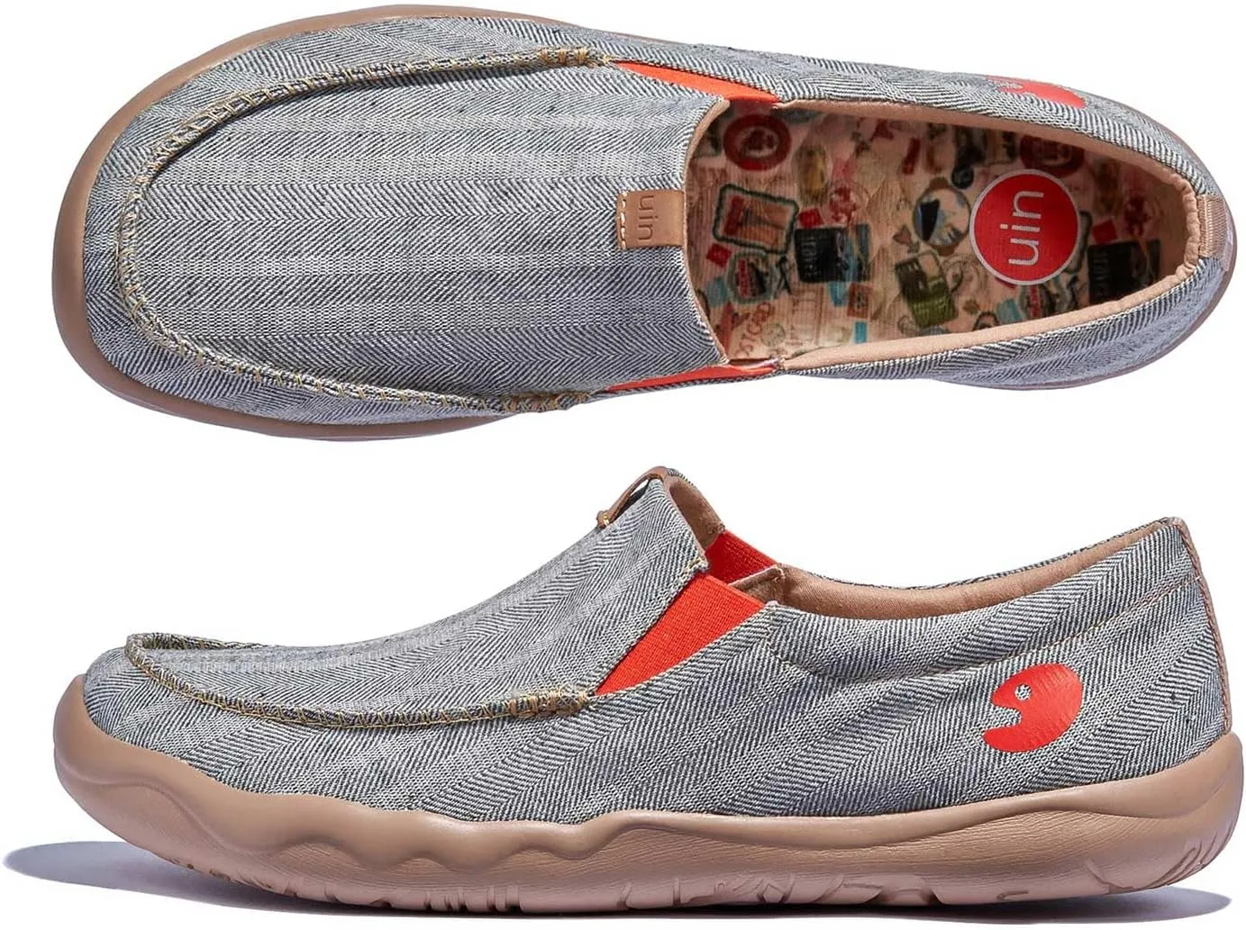 UIN Men's Art Travel Shoes Slip On Casual Painted Loafers Lightweight Comfort Fashion Sneaker Nerja