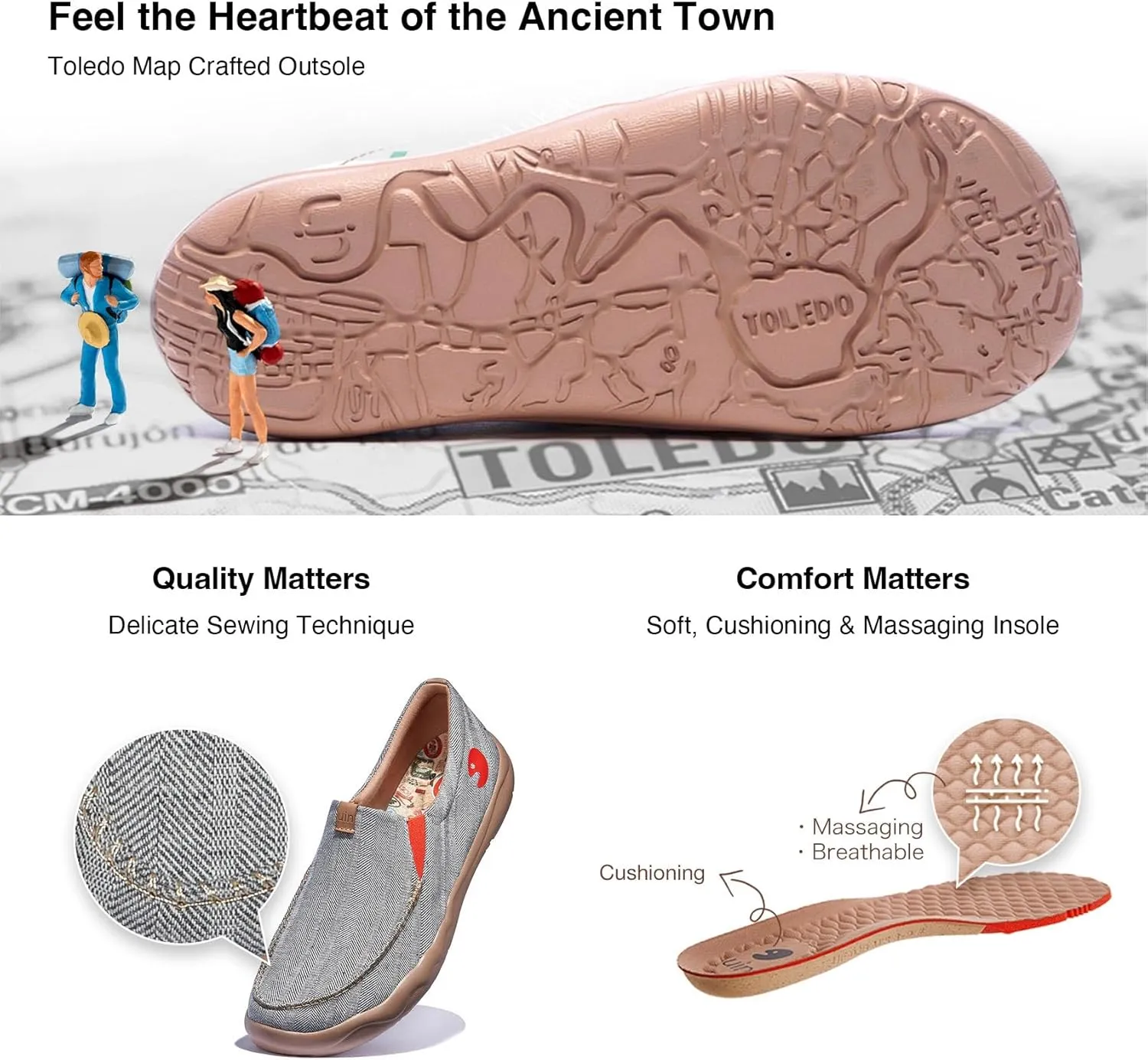 UIN Men's Art Travel Shoes Slip On Casual Painted Loafers Lightweight Comfort Fashion Sneaker Nerja