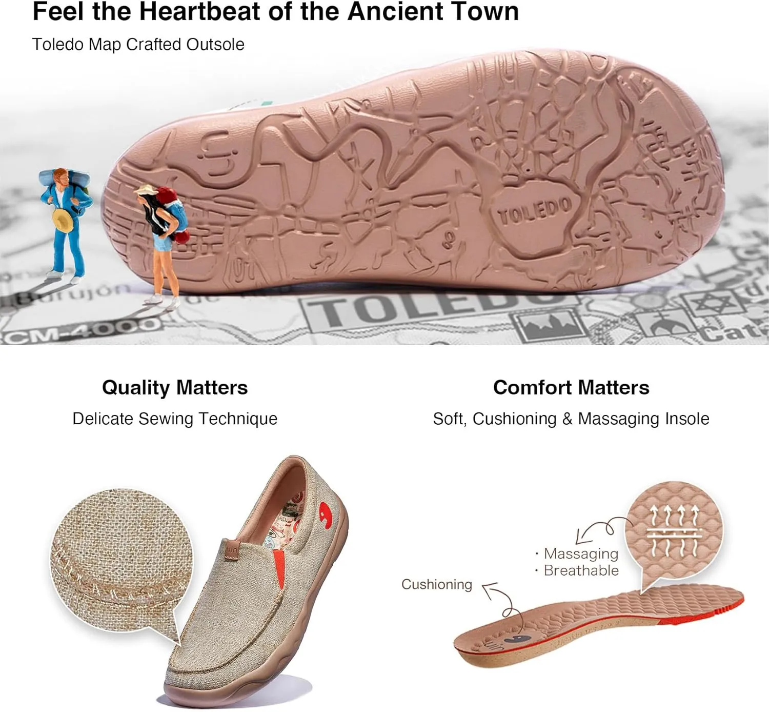 UIN Men's Art Travel Shoes Slip On Casual Painted Loafers Lightweight Comfort Fashion Sneaker Nerja