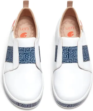 UIN Men's Fashion Sneakers Lightweight Walking Casual Loafers Slip Ons Art Painted Athletic Travel Skate Shoes Cordoba Modern Art