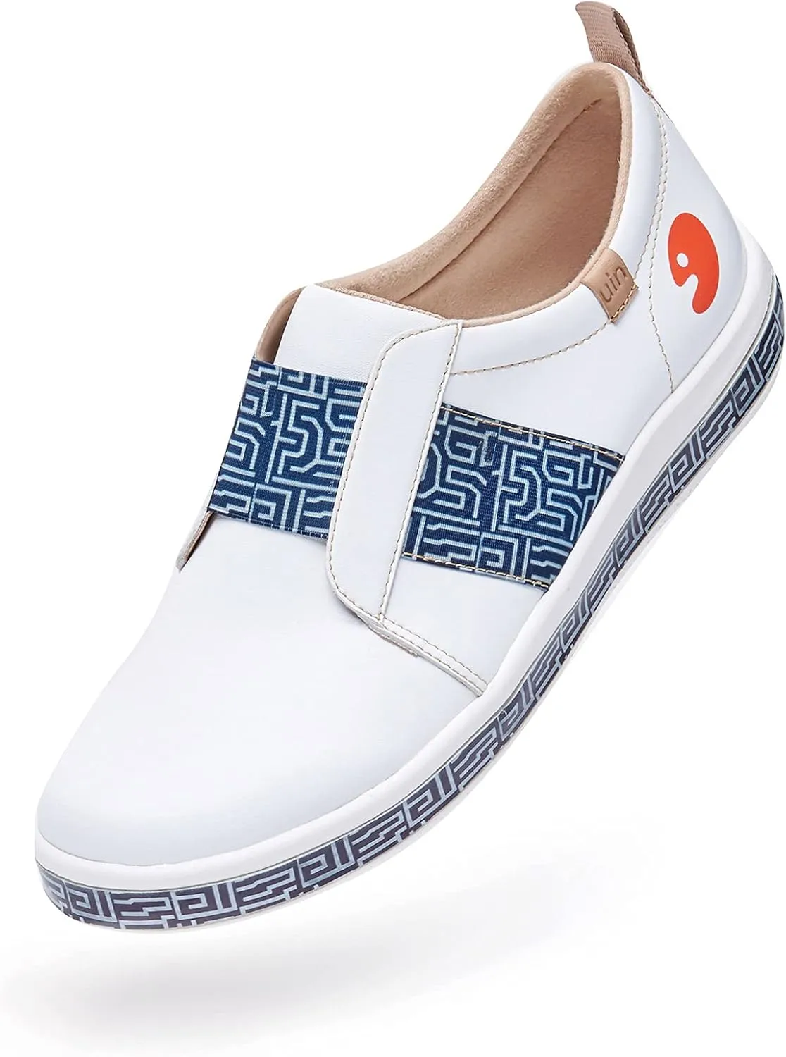 UIN Men's Fashion Sneakers Lightweight Walking Casual Loafers Slip Ons Art Painted Athletic Travel Skate Shoes Cordoba Modern Art