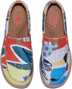 UIN Women's Art Travel Shoes Slip On Casual Loafers Lightweight Comfort Fashion Sneaker Nerja