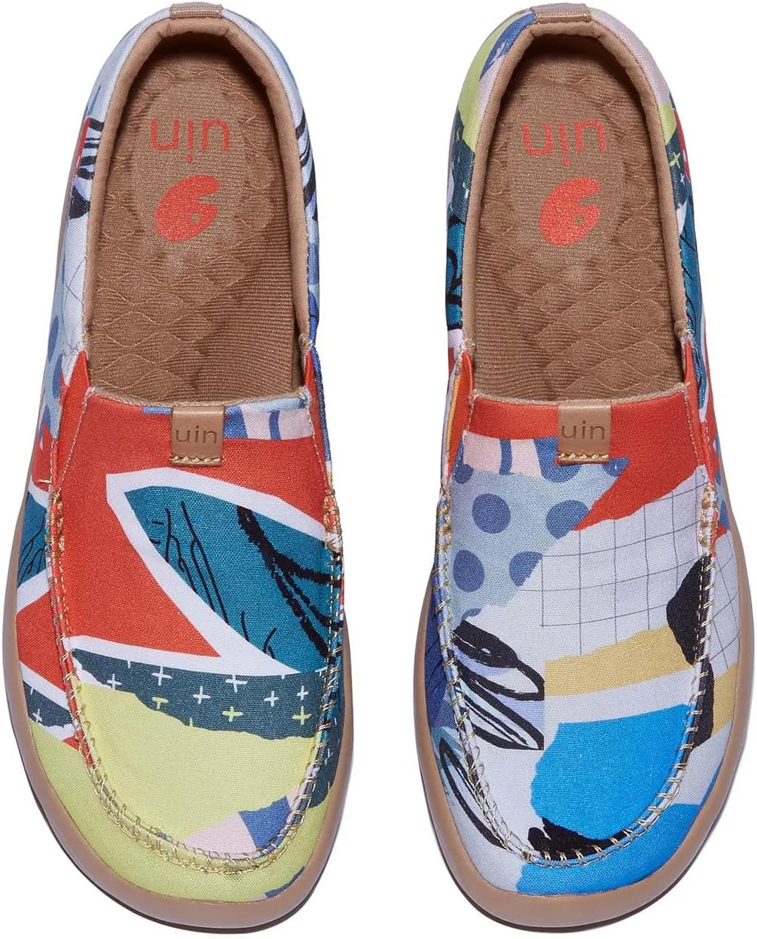 UIN Women's Art Travel Shoes Slip On Casual Loafers Lightweight Comfort Fashion Sneaker Nerja