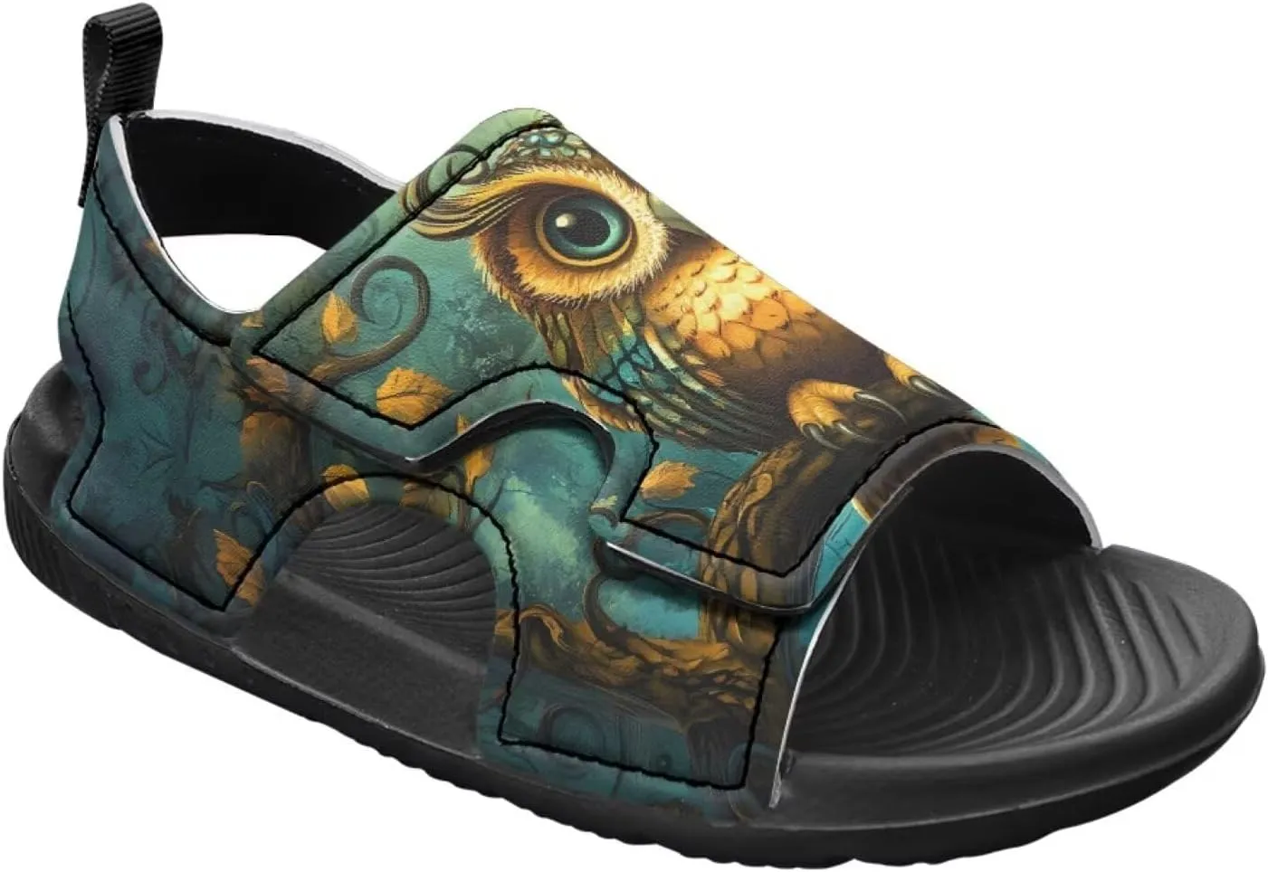 Unisex Child Sandals Open Toe Cute Summer Water Hiking Shoes for Boys Girls Sloth Sunflower Outdoor Sport Athletic Beach Sandals Adjustable Strap