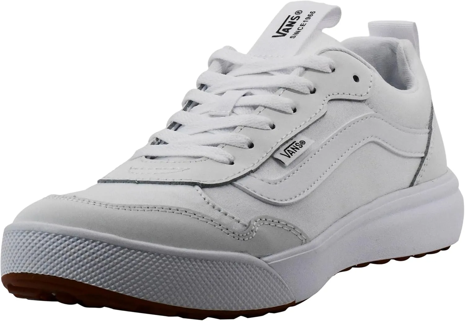 Vans Men's Range EXP Sneaker, Synthetic Nubuck White/White, 8.5 M US