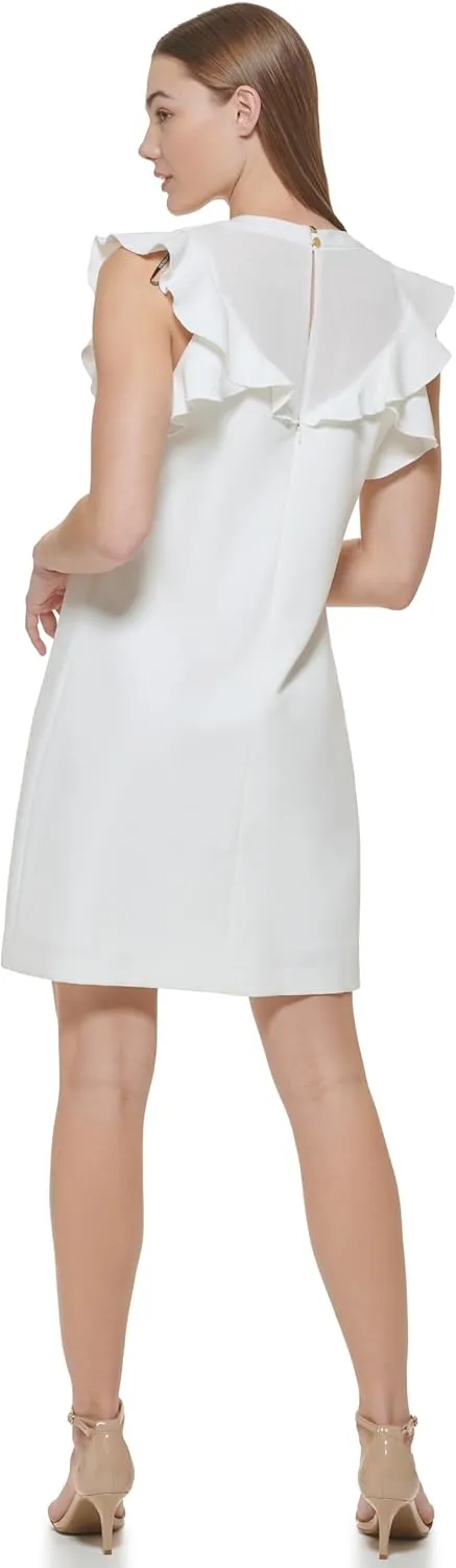 Vince Camuto Women's Sleeveless V Neck Laguna Shift Dress