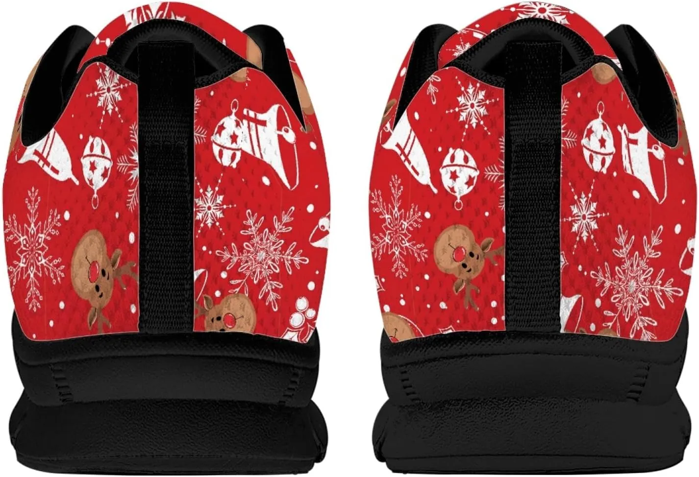 Wanyint Lightweight Sneakers for Running Walking Lace Up Black Sole Shoes