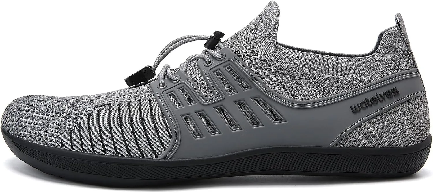 WateLves Wide Water Shoes Womens Mens Barefoot Zero Drop Shoes Beach Walking Sneakers
