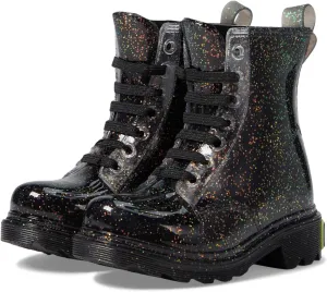 Western Chief Girl's Combat PVC Boot (Toddler/Little Kid) Black 7 Toddler M