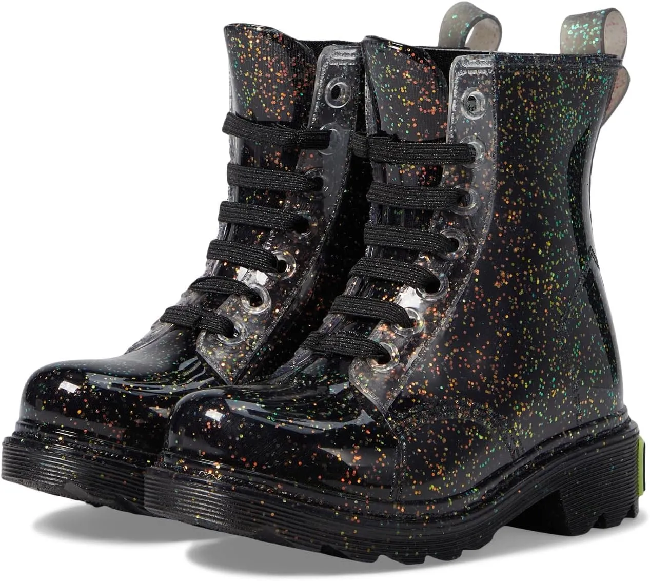 Western Chief Girl's Combat PVC Boot (Toddler/Little Kid) Black 7 Toddler M
