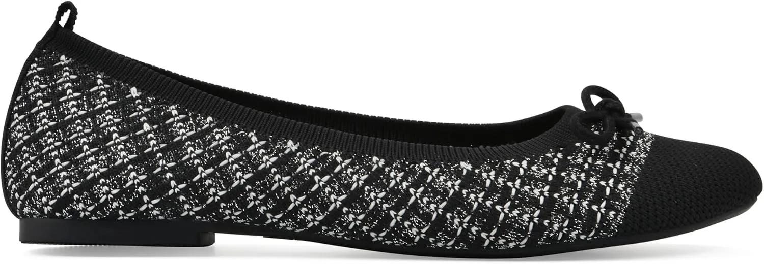 WHITE MOUNTAIN Women's Sashay Woven Knit Ballet Flat