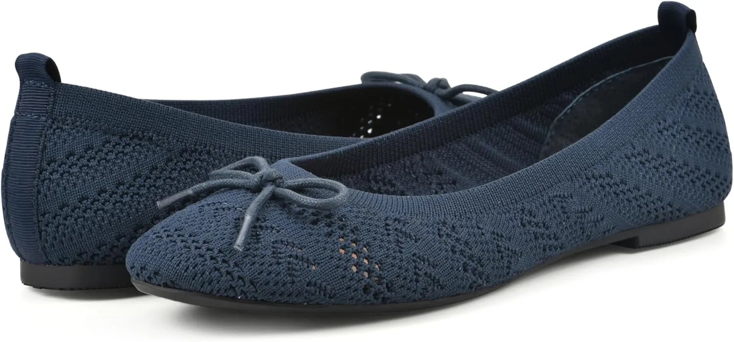 WHITE MOUNTAIN Women's Sashay Woven Knit Ballet Flat