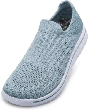 Wide Toe Shoes Women Barefoot Sneakers Mesh Flat Casual Pull-on Lightweight Breathable Comfortable