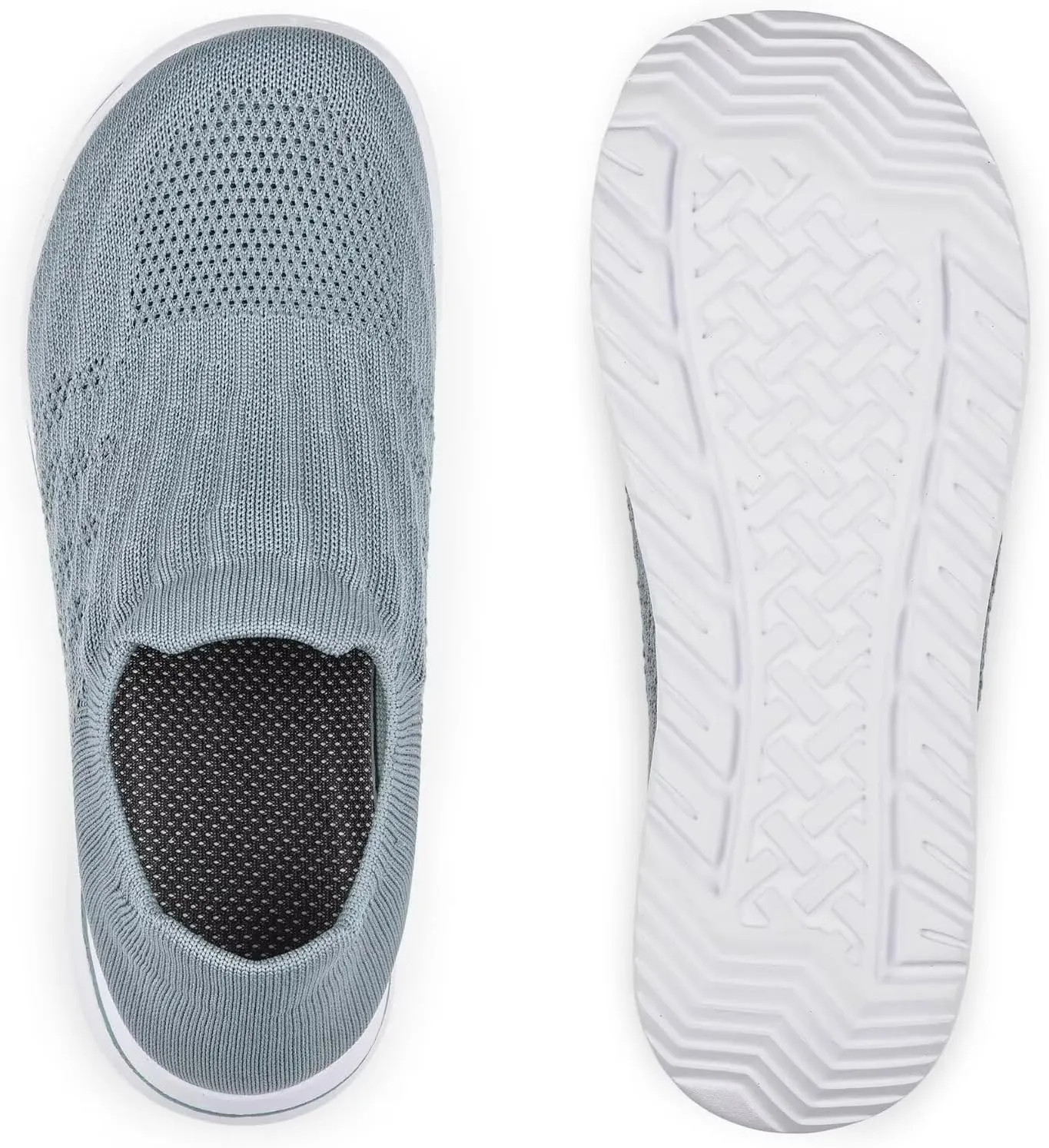 Wide Toe Shoes Women Barefoot Sneakers Mesh Flat Casual Pull-on Lightweight Breathable Comfortable