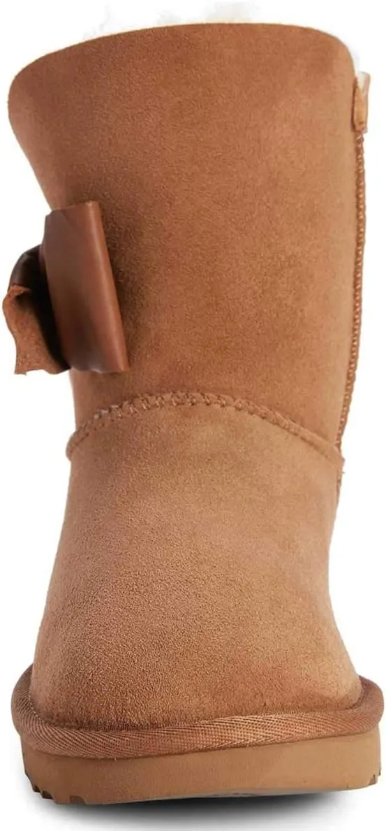 Women Mid Calf Snow Boots Warm Fur Winter Flats Booties Comfortable Casual Shoes Size 4-15 US
