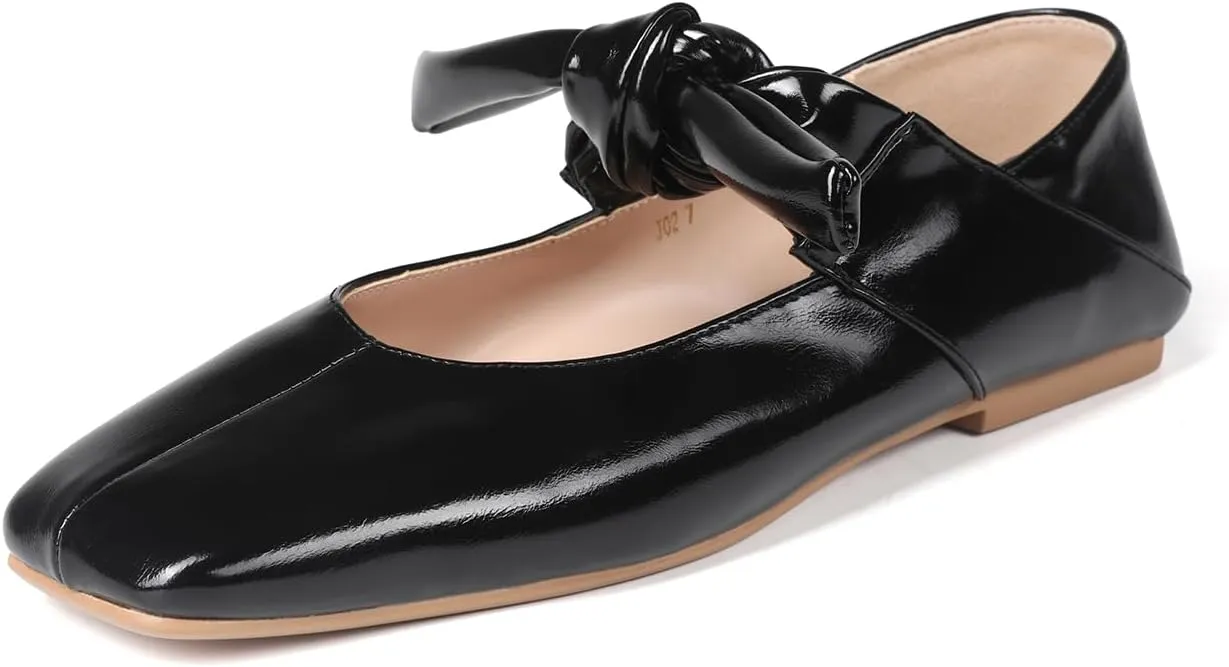 Women’s Flats Square Toe Bow Mary Jane Ballet Flats Fashion Wedding Party Shoes