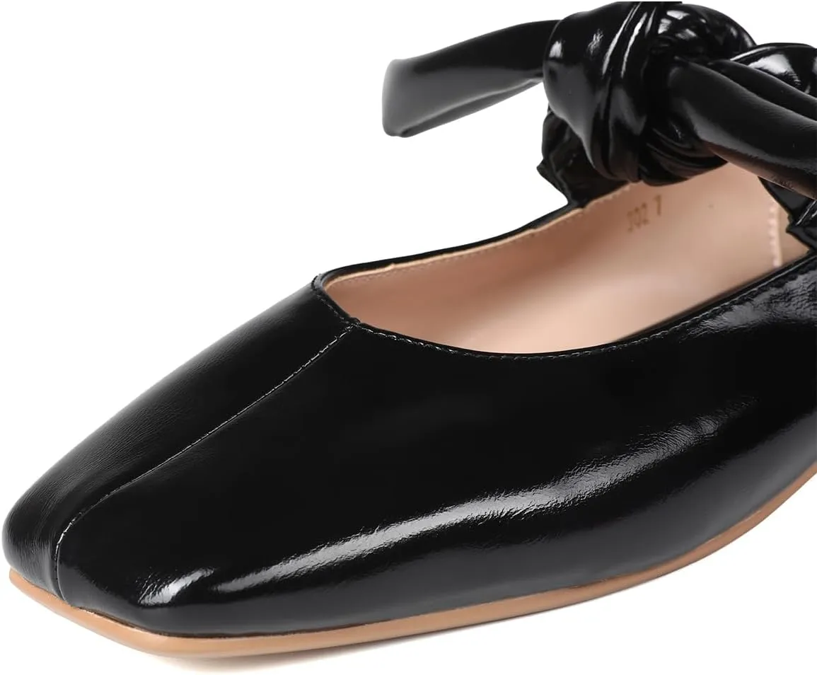 Women’s Flats Square Toe Bow Mary Jane Ballet Flats Fashion Wedding Party Shoes
