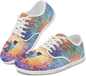 Women's Hummingbird Running Sneaker Leisure Dance Shoes Business Loafers Flats Walking Sneakers