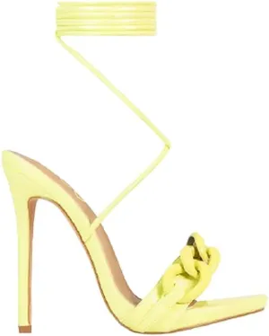 Women's Open Toe Lace up High Heel Sandals