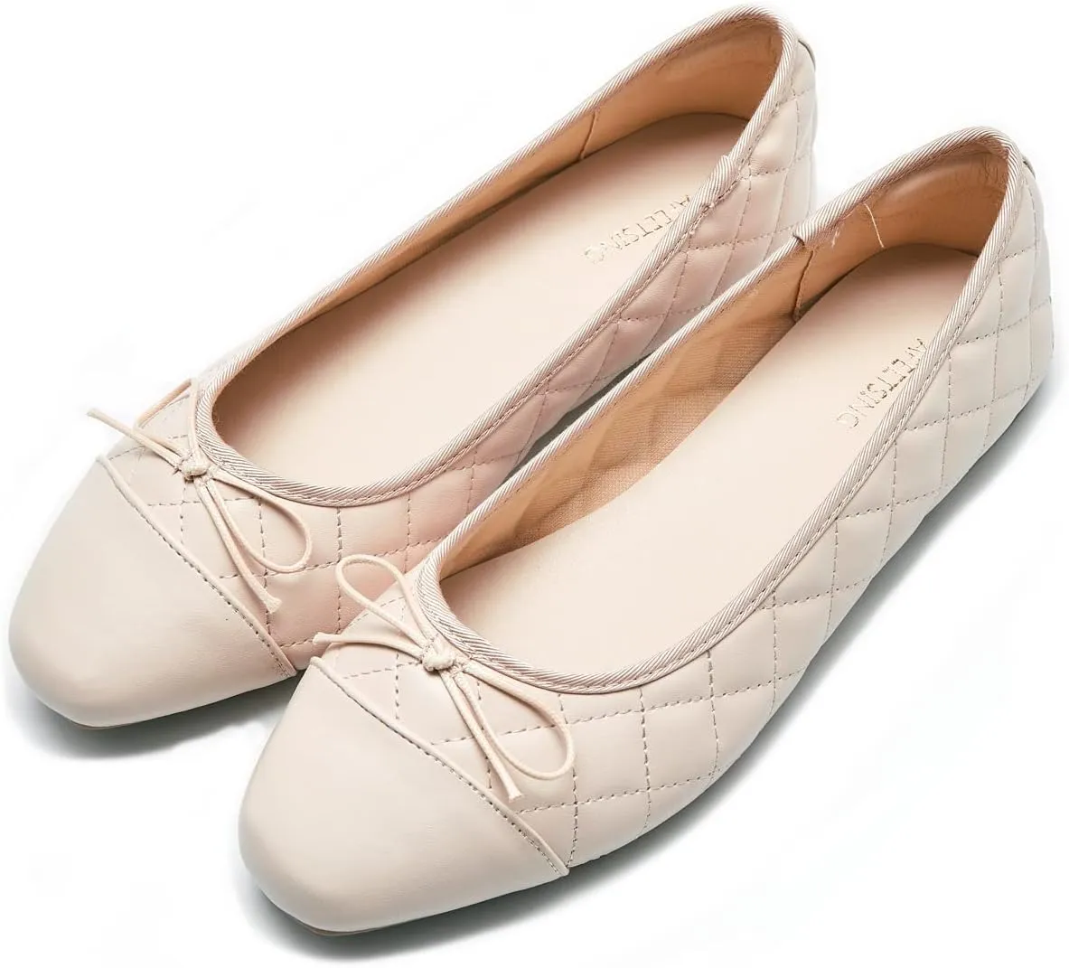 Women's Round Toe Ballet Flats Comfortable Bow Dressy Flats Shoes for Women