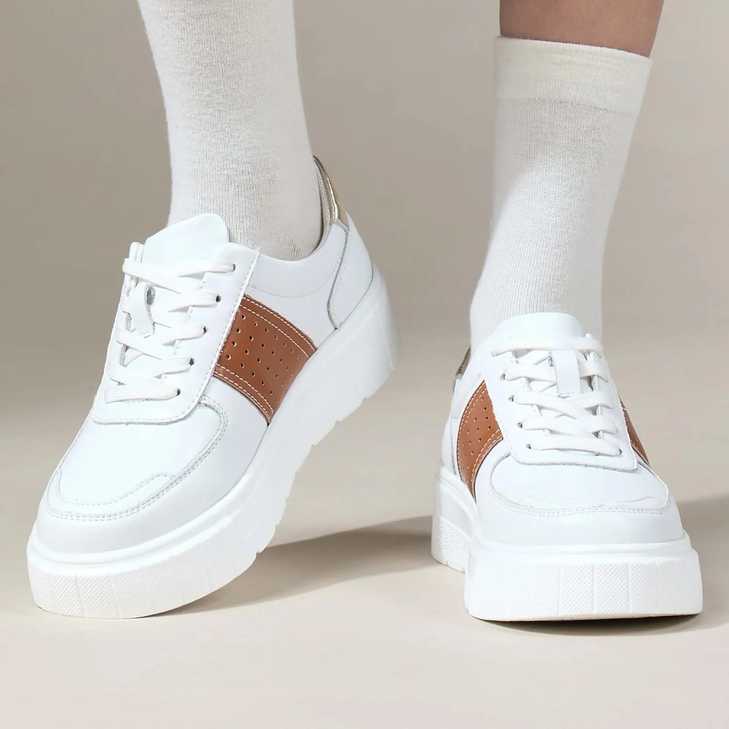 Women's Skateboard Shoes Fashion Sneakers Women's Classic Lace Up Casual Walking Shoes Outdoor Slip Resistant Platform Shoes-Fashion Women's Shoes