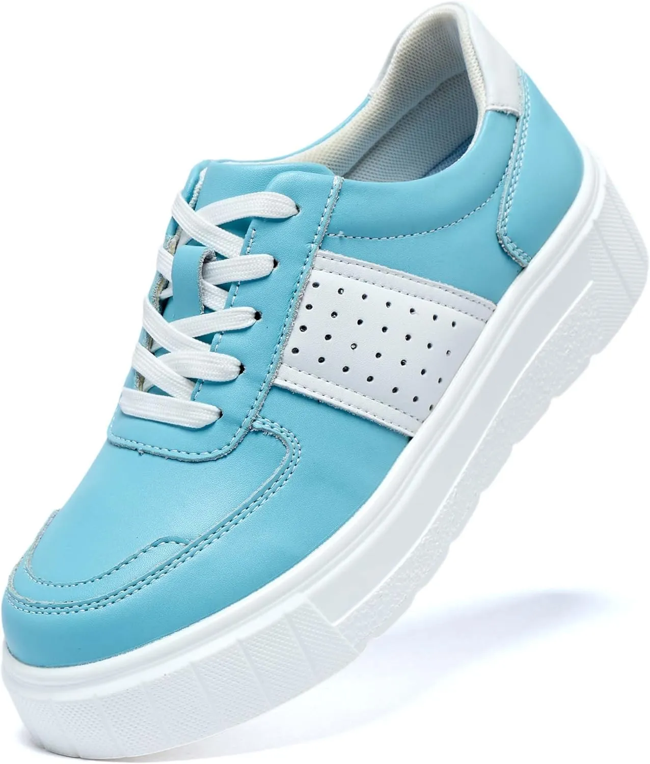 Women's Skateboard Shoes Fashion Sneakers Women's Classic Lace Up Casual Walking Shoes Outdoor Slip Resistant Platform Shoes-Fashion Women's Shoes