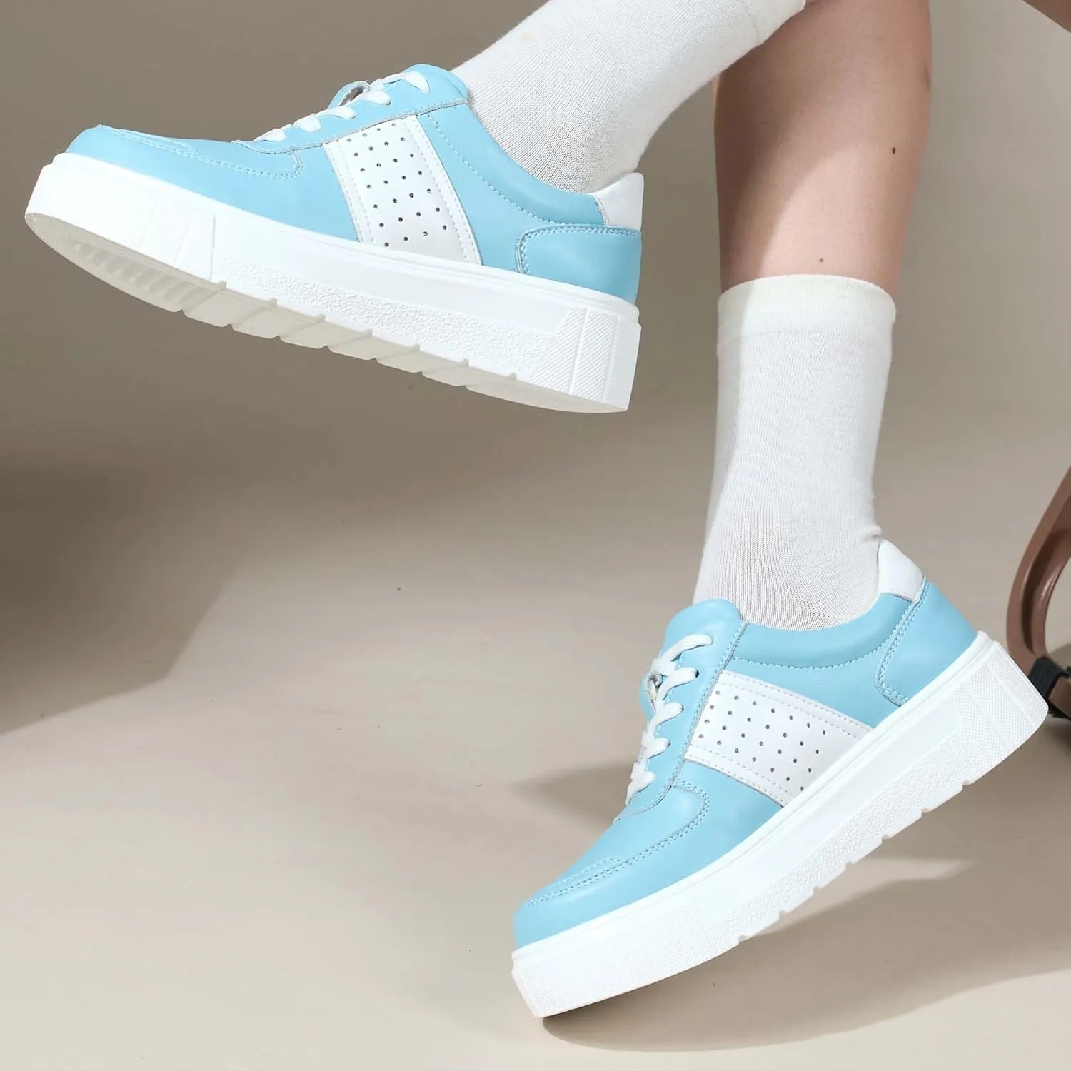 Women's Skateboard Shoes Fashion Sneakers Women's Classic Lace Up Casual Walking Shoes Outdoor Slip Resistant Platform Shoes-Fashion Women's Shoes