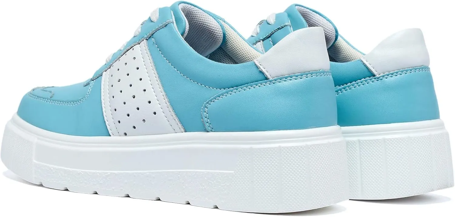 Women's Skateboard Shoes Fashion Sneakers Women's Classic Lace Up Casual Walking Shoes Outdoor Slip Resistant Platform Shoes-Fashion Women's Shoes