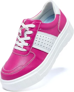 Women's Skateboard Shoes Fashion Sneakers Women's Classic Lace Up Casual Walking Shoes Outdoor Slip Resistant Platform Shoes-Fashion Women's Shoes