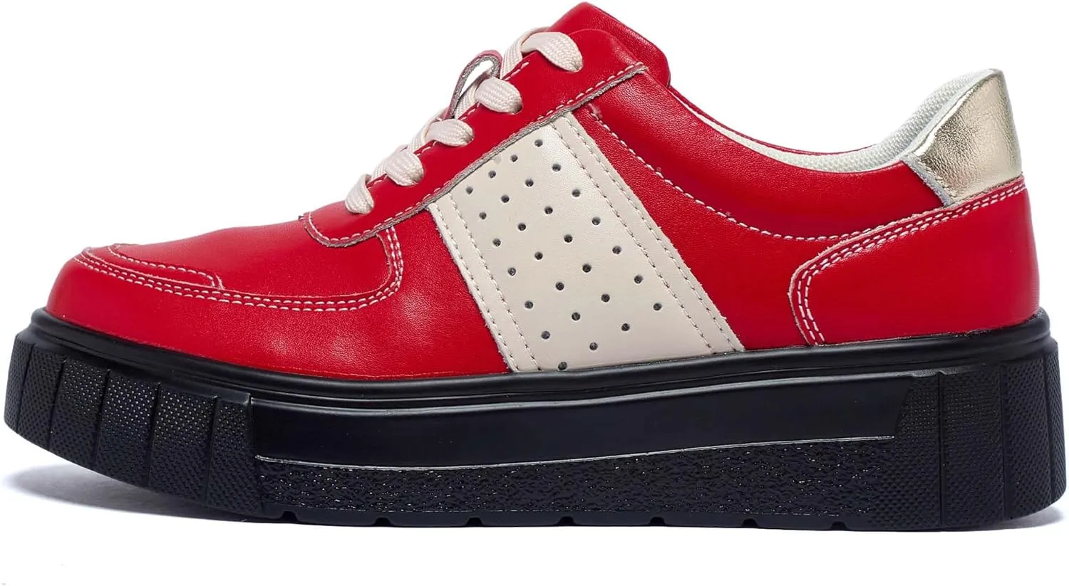 Women's Skateboard Shoes Fashion Sneakers Women's Classic Lace Up Casual Walking Shoes Outdoor Slip Resistant Platform Shoes-Fashion Women's Shoes