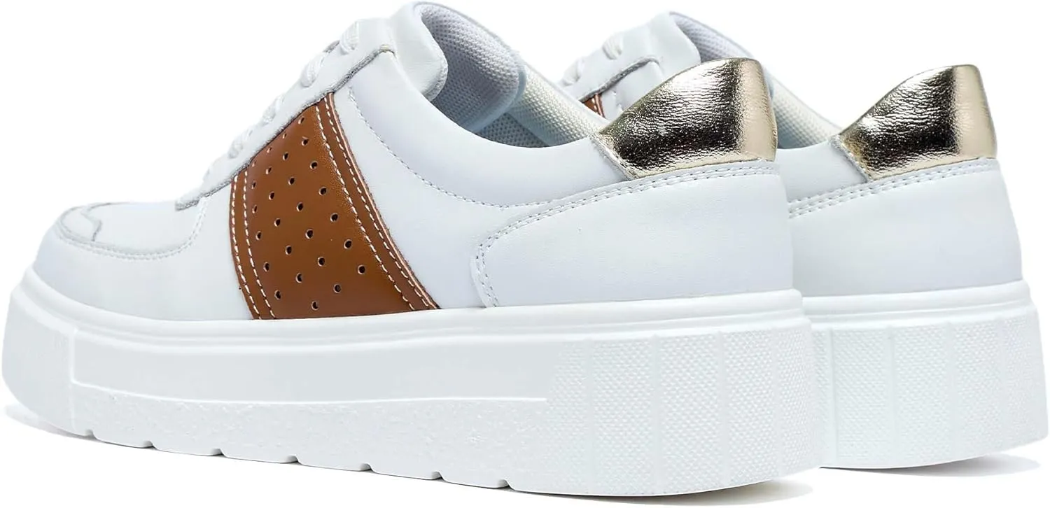 Women's Skateboard Shoes Fashion Sneakers Women's Classic Lace Up Casual Walking Shoes Outdoor Slip Resistant Platform Shoes-Fashion Women's Shoes