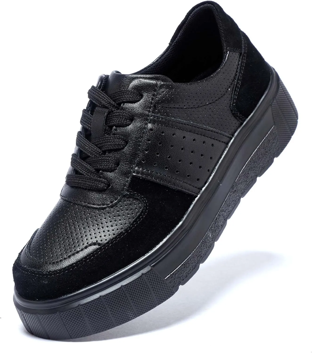 Women's Skateboard Shoes Fashion Sneakers Women's Classic Lace Up Casual Walking Shoes Outdoor Slip Resistant Platform Shoes-Fashion Women's Shoes