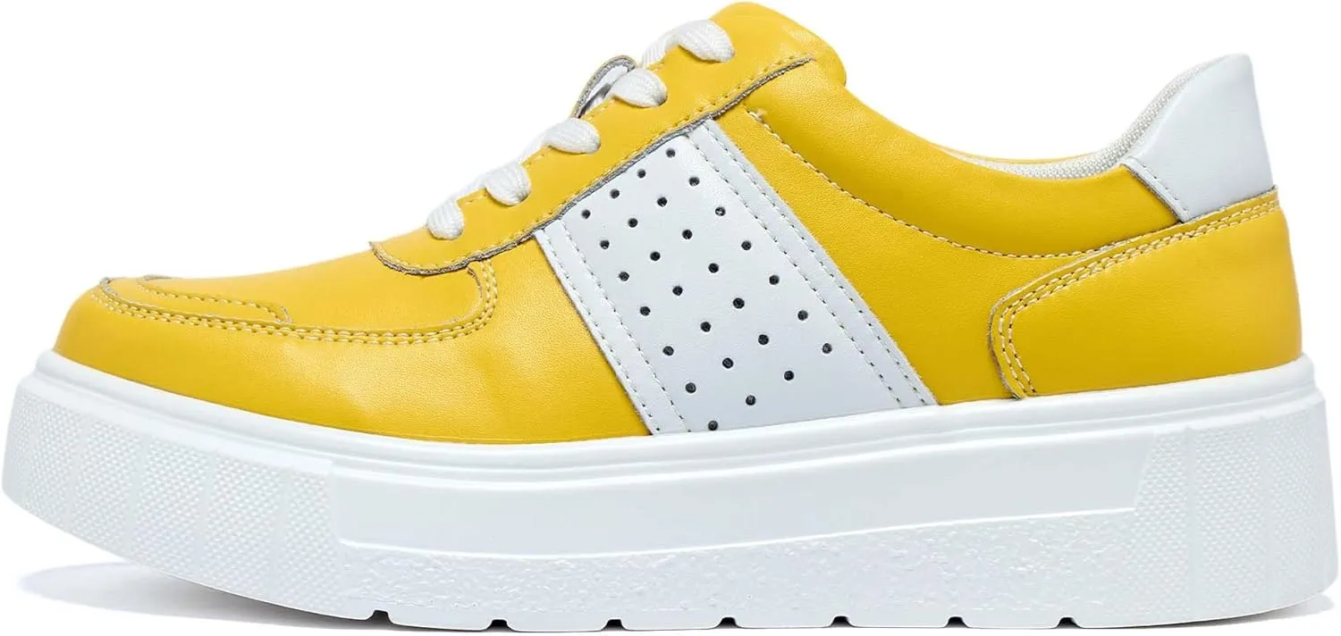 Women's Skateboard Shoes Fashion Sneakers Women's Classic Lace Up Casual Walking Shoes Outdoor Slip Resistant Platform Shoes-Fashion Women's Shoes