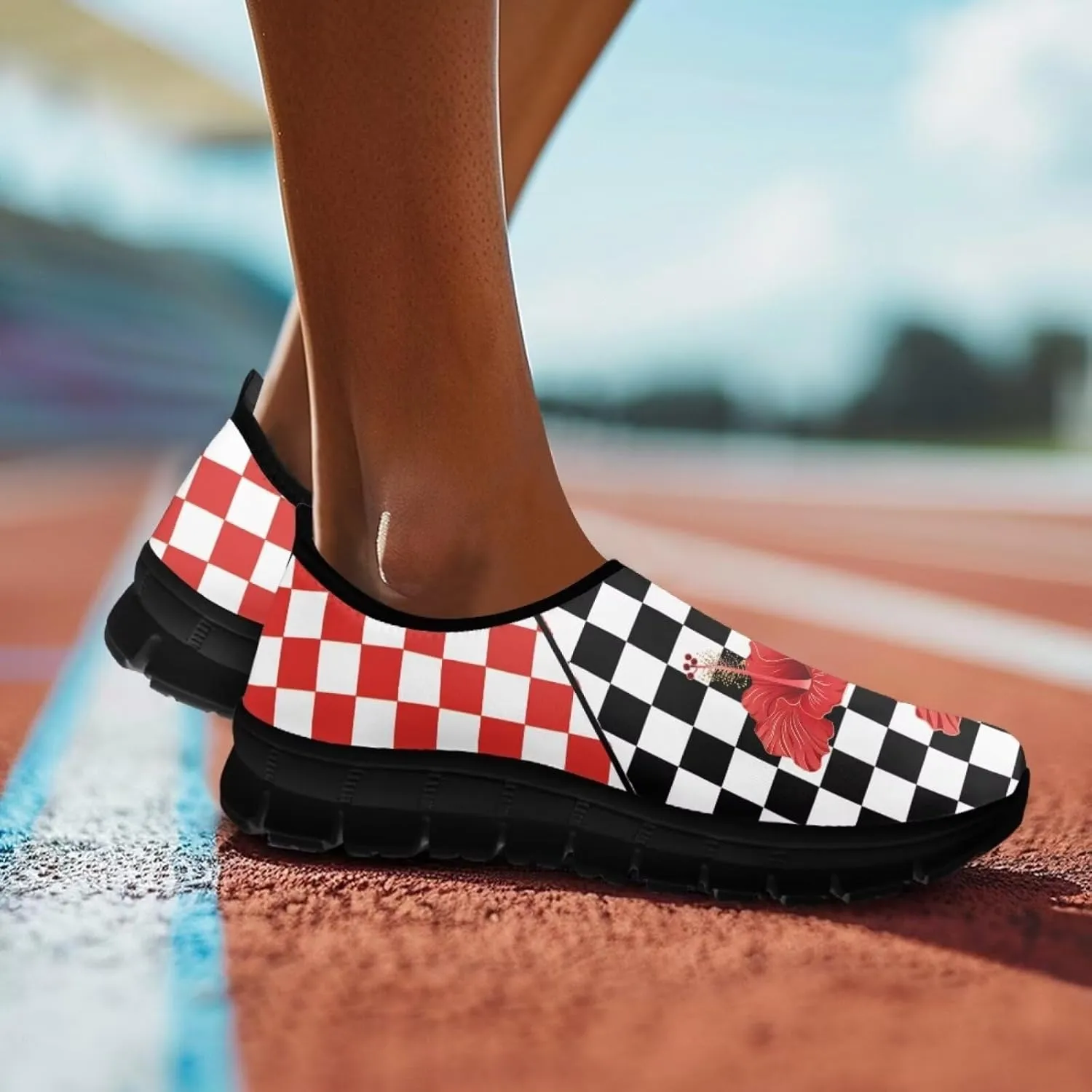 Women's Slip on Shoes Casual Mesh Business Loafers for Work Hands Free Walking Flats Sneakers