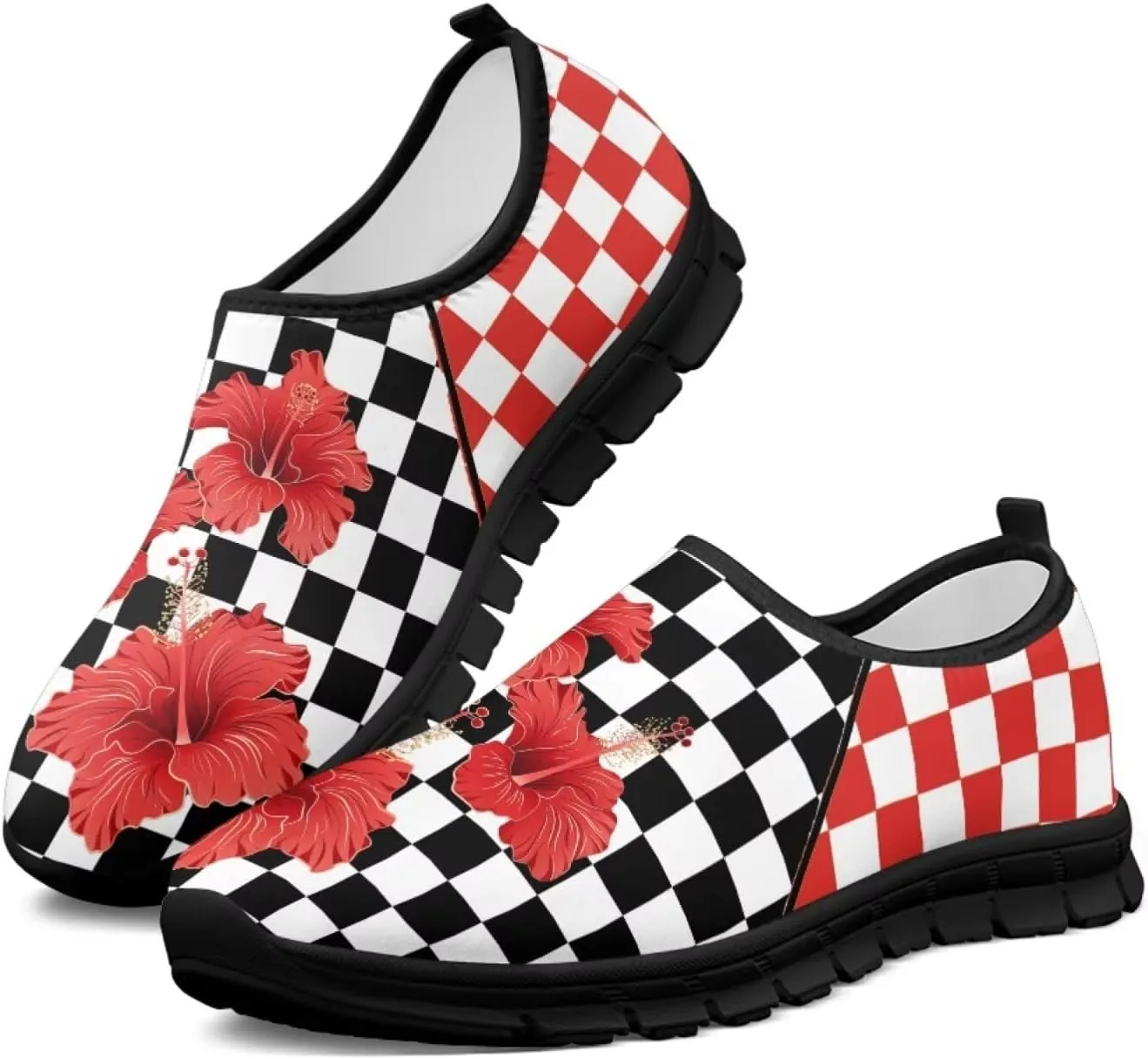 Women's Slip on Shoes Casual Mesh Business Loafers for Work Hands Free Walking Flats Sneakers