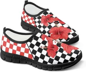 Women's Slip on Shoes Casual Mesh Business Loafers for Work Hands Free Walking Flats Sneakers