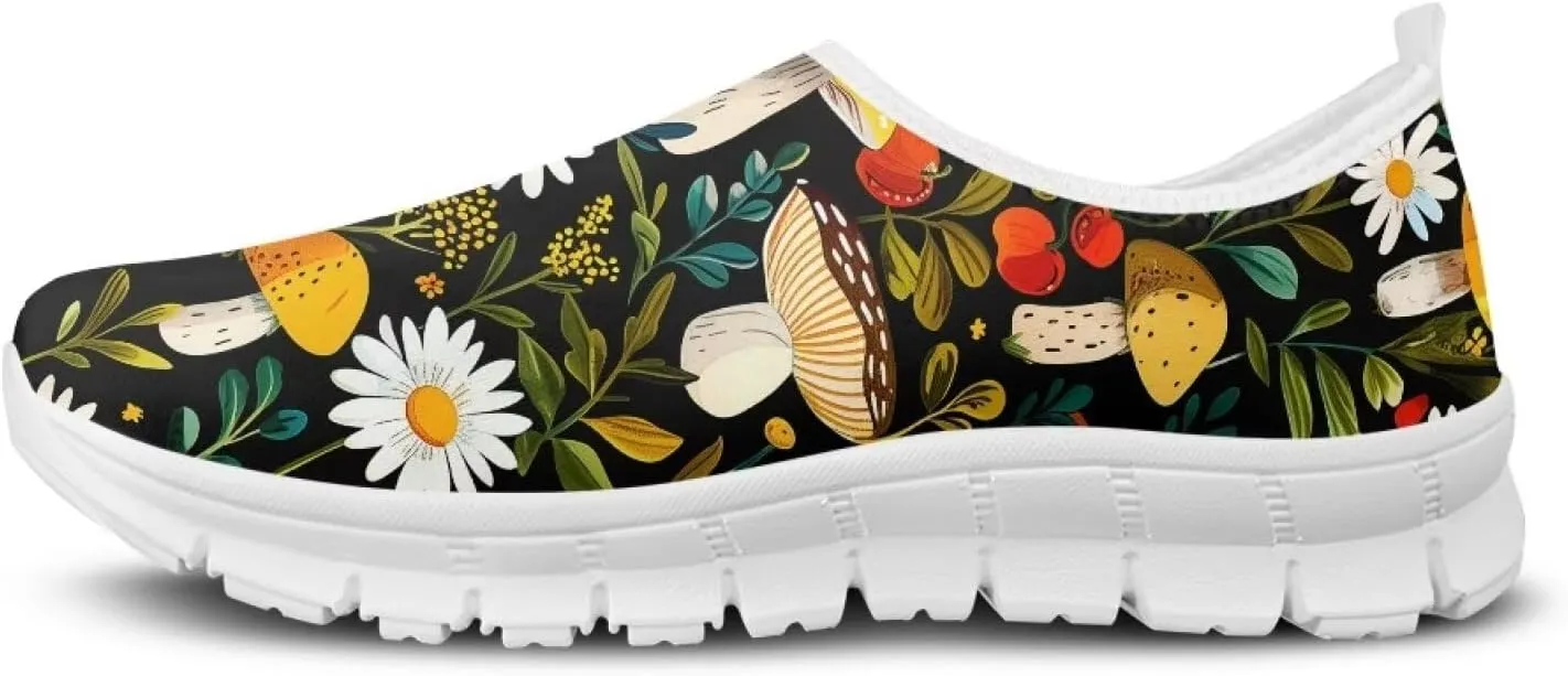 Women's Sneakers Casual Low Top Running Sneaker Flat Breathable Slip On Soft Holiday Play Athletic Shoes for Womens
