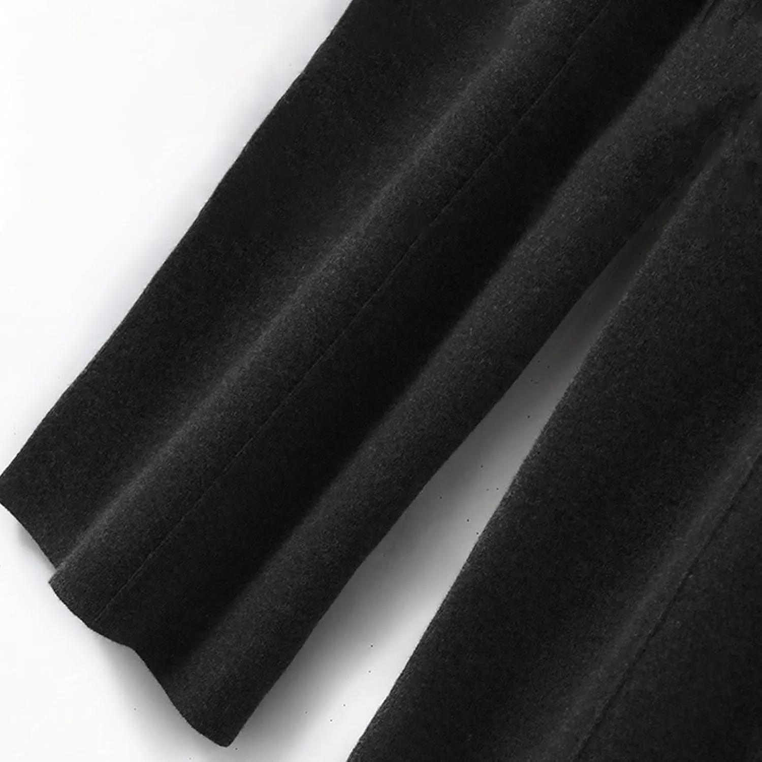 Women's Solid High Waist Knitted Wide Leg Pant Fall Winter Warm Drawstring Elastic Wide Leg Pants