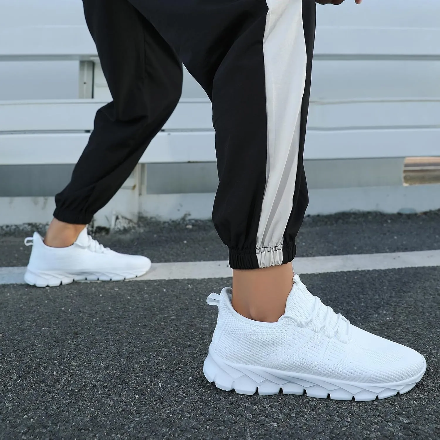ZGPWZWL Mens Running Shoes Fashion Sneakers for Walking Tennis Gym Shoes Slip On Lightweight and Comfortable